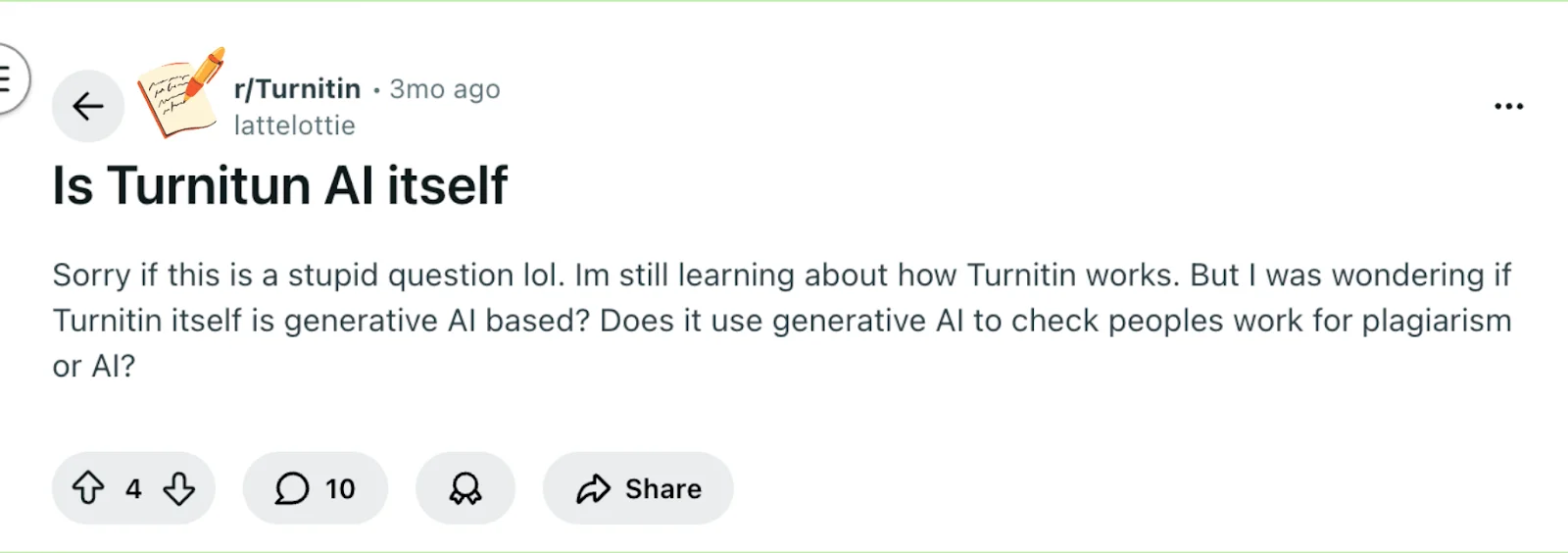 Reddit 是否本质上就是 Turnitin 的 AI Reddit 是否本质上就是 Turnitin 的 AI