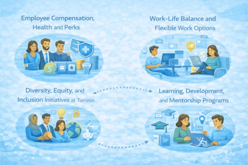 Descripción General de los Beneficios y la Cultura Laboral de Turnitin Descripción General de los Beneficios y la Cultura Laboral de Turnitin