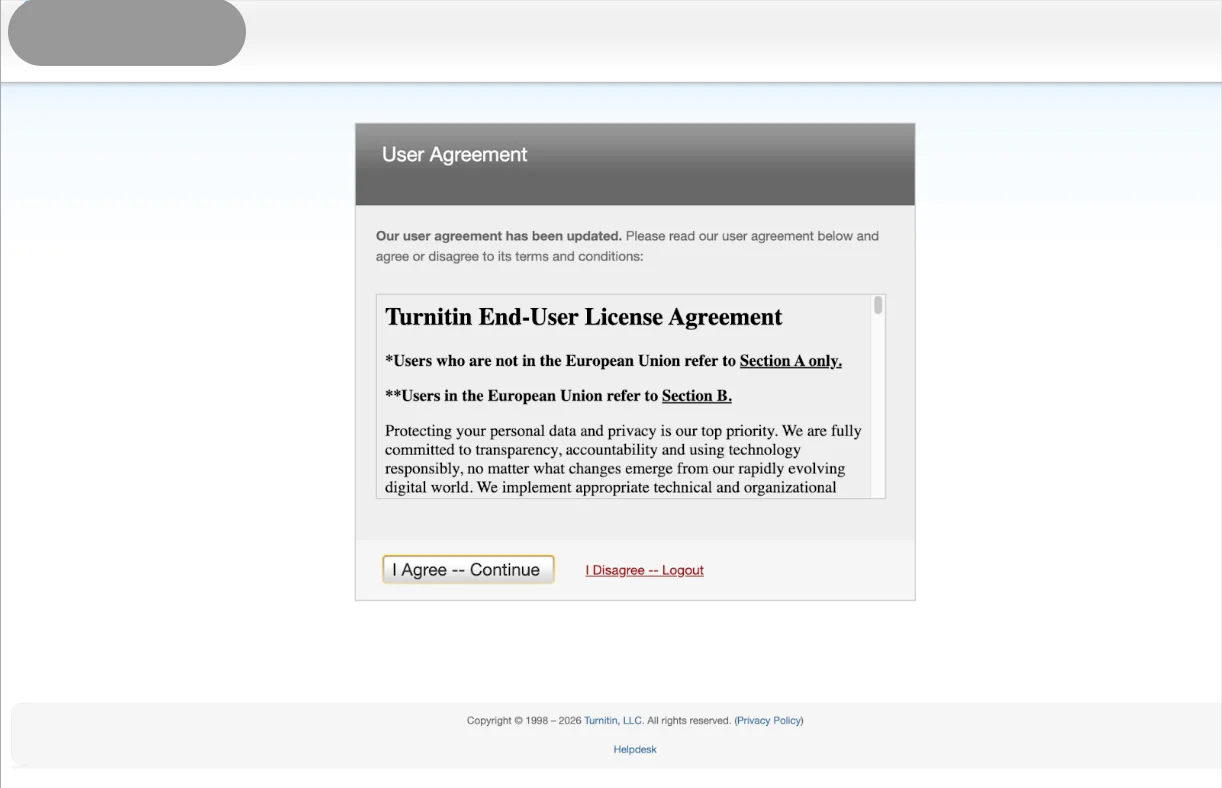 Contrato de usuario de Turnitin Contrato de usuario de Turnitin
